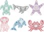 Scandinavian Sea Creatures | Machine Embroidery Designs by JuJu