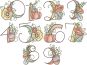 Sketch Fall Numbers | Machine Embroidery Designs by JuJu