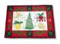 ITH Farmhouse Christmas Placemat | Machine Embroidery Designs by JuJu
