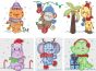 Jungle Christmas Applique Machine Embroidery Designs by JuJu 