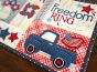 ITH Patriotic Table Runner | Machine Embroidery Designs by JuJu