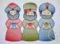Wisemen Sketch Embroidery | Machine Embroidery Designs by JuJu