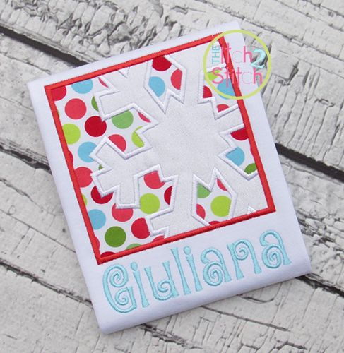Snowflake Box Applique | Machine Embroidery Designs by JuJu