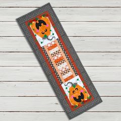 ITH Modular Jack O Lantern Table Runner | Machine Embroidery Designs by JuJu