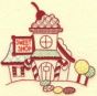 North Pole Village Colorwork Set 1 Machine Embroidery Designs by JuJu