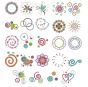 Dots and Doodles Machine Embroidery Designs by JuJu