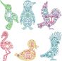 Scandinavian Birds Digital Machine Embroidery Designs by JuJu