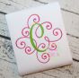 Itch 2 Stitch Elegant Scroll Two Color Large Monogram Digital Embroidery Machine Designs by JuJu