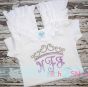 Princess Crown Topper Embroidery | Machine Embroidery Designs by JuJu