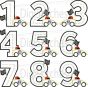 Race Track Birthday Numbers Applique | Machine Embroidery Designs by JuJu