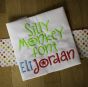 Silly Monkey Embroidery Font Machine Embroidery Designs by JuJu