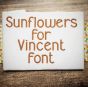 Sunflowers for Vincent Embroidery Font Machine Embroidery Designs by JuJu