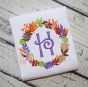 Wreath Monogram Frame Embroidery | Machine Embroidery Designs by JuJu