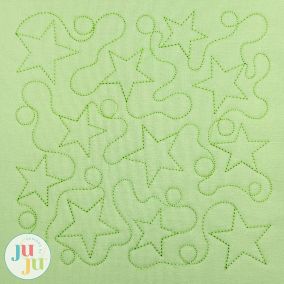 Stars and Loops Quilting Backdrops Design | Machine Embroidery Designs by JuJu
