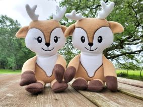 In The Hoop Cute Deer Softie | Machine Embroidery Designs by JuJu