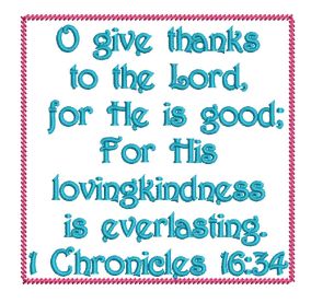 1 Chronicles 16:34