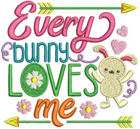 Easter Word Art Set 1 Machine Embroidery Designs by JuJu
