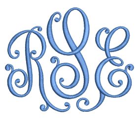 Dazzling Monogram Machine Embroidery Designs By JuJu