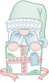 Christmas Greeting Cards Set 3 Digital Machine Embroidery Designs by JuJu