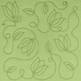 Tulips Quilting Backdrops Design | Machine Embroidery Designs by JuJu