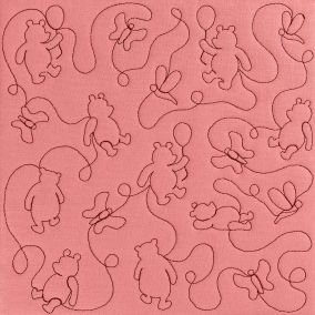 Winnie-the-Pooh Quilting Backdrops Design | Machine Embroidery Designs by JuJu