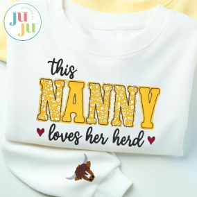                                 Nanny Loves Her Herd Embroidery Design | Machine Embroidery Designs by JuJu
                            