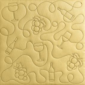 Wine and Grapes Quilting Backdrops Design | Machine Embroidery Designs by JuJu