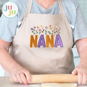 Nana Heirloom Garden Applique Embroidery Design | Machine Embroidery Designs by JuJu