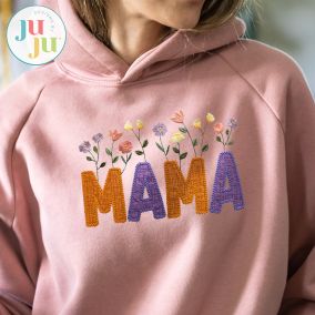 Mama Heirloom Garden Applique Embroidery Design | Machine Embroidery Designs by JuJu