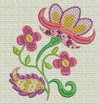 Jacobean Delight Set 1 Machine Embroidery Designs by JuJu