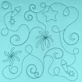 Patriotic 1 Quilting Backdrops Design | Machine Embroidery Designs by JuJu