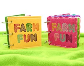 5x7 Farm Fun Busy Books | Machine Embroidery Designs by JuJu