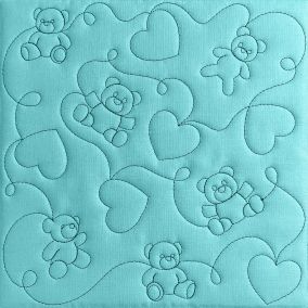 Teddy Bears Quilting Backdrops Design | Machine Embroidery Designs by JuJu