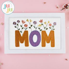 Mom Heirloom Garden Applique Embroidery Design | Machine Embroidery Designs by JuJu