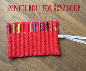In The Hoop Pencil Roll | Machine Embroidery Designs by JuJu