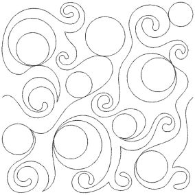 Circles and Swirls End-to-End Quilting | Machine Embroidery Designs by JuJu
