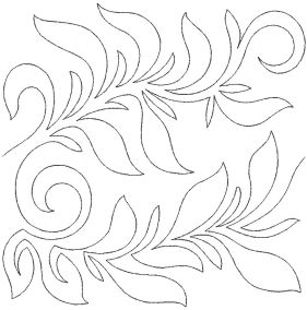Ferns End-to-End Quilting Design | Machine Embroidery Designs by JuJu