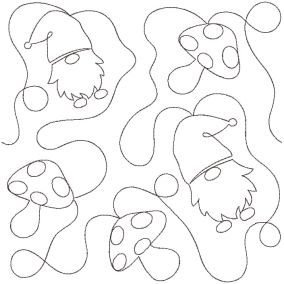 Gnomes End-to-End Quilting | Machine Embroidery Designs by JuJu