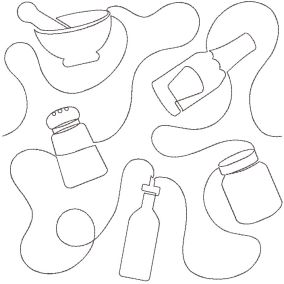 Kitchen Spice End-to-End Quilting | Machine Embroidery Designs by JuJu