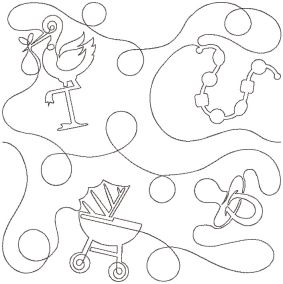 Nursery 2 End-to-End Quilting | Machine Embroidery Designs by JuJu