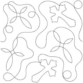 Cross 2 End-to-End Quilting | Machine Embroidery Designs by JuJu