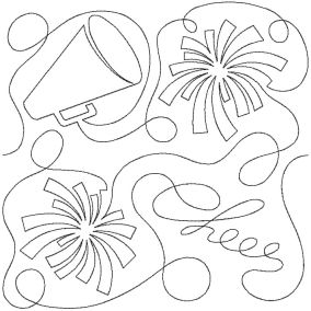 Cheer End-to-End Quilting | Machine Embroidery Designs by JuJu