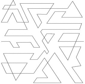 Triangles Geo End-to-End Quilting | Machine Embroidery Designs by JuJu