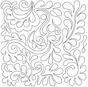 Feathers 6 End-to-End Quilting | Machine Embroidery Designs by JuJu