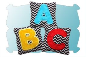 Alphabet Beanbags In The Hoop | Machine Embroidery Designs by JuJu
