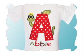 Apple Applique Font | Machine Embroidery Designs by JuJu