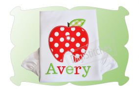 Applebet Apple Alphabet | Machine Embroidery Designs by JuJu