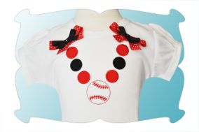 Baseball/Softball Beads Applique | Machine Embroidery Designs by JuJu