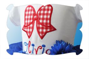 Bow Applique | Machine Embroidery Designs by JuJu