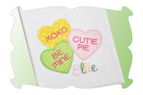 Conversation Hearts Applique | Machine Embroidery Designs by JuJu